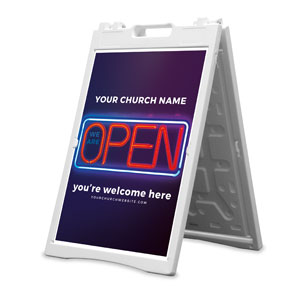 Open Neon 2' x 3' Street Sign Banners