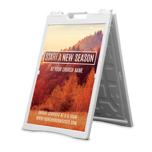 New Season Trees 2' x 3' Street Sign Banners