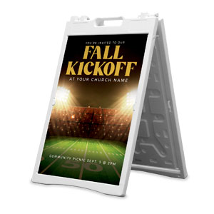 Fall Kickoff Lights 2' x 3' Street Sign Banners