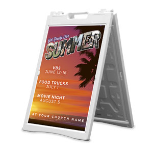 Summer Postcard 2' x 3' Street Sign Banners