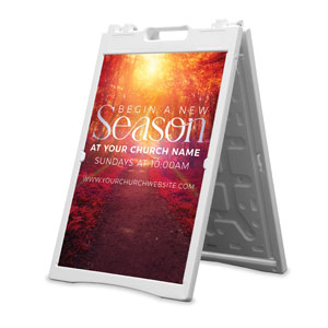 Begin A New Season 2' x 3' Street Sign Banners