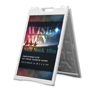 Wise Men Seek Him 2' x 3' Street Sign Banners