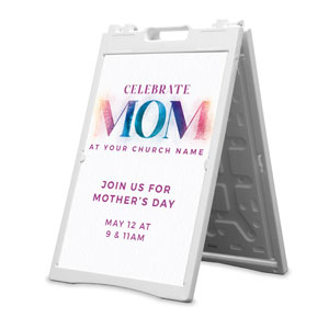 Celebrate Mom Powder 2' x 3' Street Sign Banners