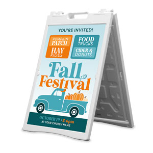 Fall Festival Truck 2' x 3' Street Sign Banners