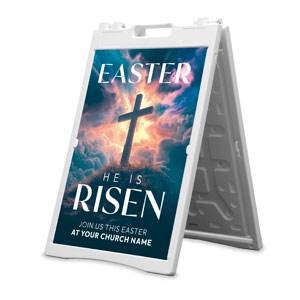 Easter He Is Risen 2' x 3' Street Sign Banners