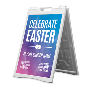 Bright Gradient Easter 2' x 3' Street Sign Banners