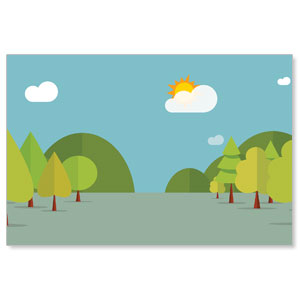 Woodland Friends Wall Scene StickUp