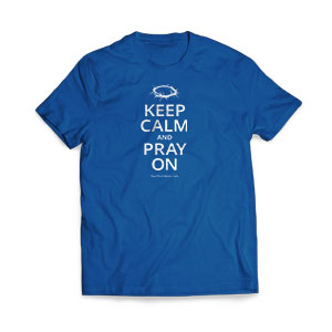 Keep Calm Pray On - Large Customized T-shirts