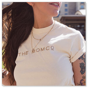 MomCo Cream Tee - Large Apparel