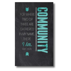 Slate Community 3 x 5 Vinyl Banner