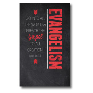 Slate Evangelism 3 x 5 Vinyl Banner