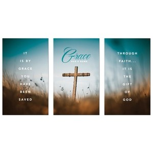 Grace Has a Name 3 x 5 Vinyl Banner