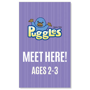 Awana Puggles 3 x 5 Vinyl Banner