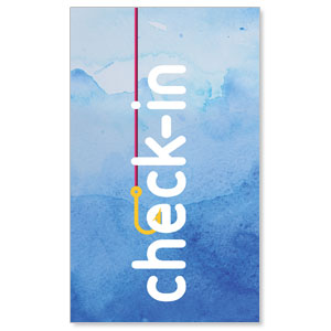 Ocean Buddies Check In 3 x 5 Vinyl Banner