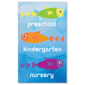 Ocean Buddies Directional 3 x 5 Vinyl Banner