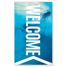 Chevron Welcome Blue 