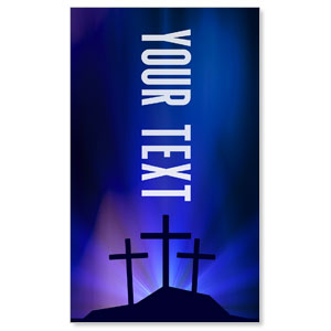 Aurora Lights Celebrate Easter Your Text 3 x 5 Vinyl Banner