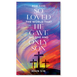 No Greater Love Scripture 3 x 5 Vinyl Banner