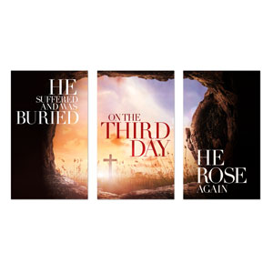 Third Day Triptych 3 x 5 Vinyl Banner