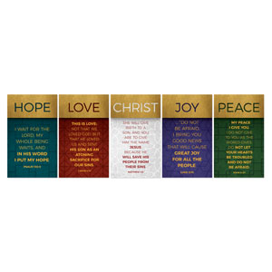 Celebrate The Season Advent Set 3 x 5 Fabric Banners