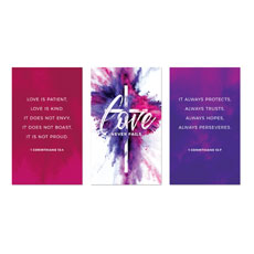 Love Never Fails Triptych 