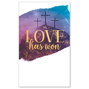 Love Has Won Paint 3 x 5 Vinyl Banner