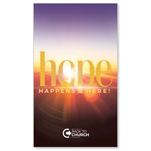 BTCS Hope Happens Here 3 x 5 Vinyl Banner