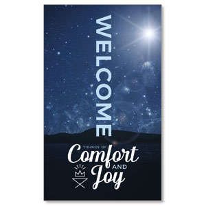 Comfort and Joy 3 x 5 Vinyl Banner