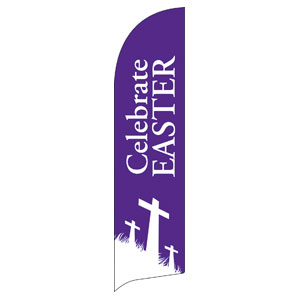 Easter Purple Flag Banner  Flag Banner