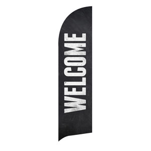 Slate Welcome Flag Banner Flag Banner