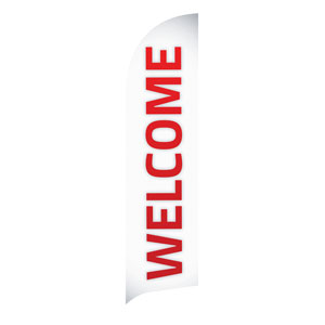 Pin Stripe Welcome Flag Banner Flag Banner