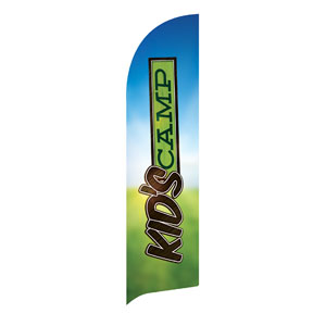 Blue Sky Kids Camp Flag Banner