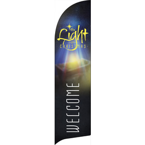 The Light of Christmas Flag Banner Flag Banner