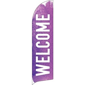 Brush Stroke Welcome Flag Banner