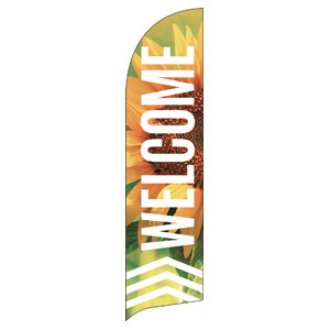 Chevron Welcome Summer Flag Banner