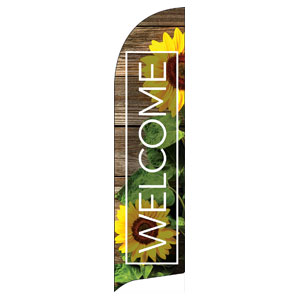 Wooden Slats Summer Flag Banner