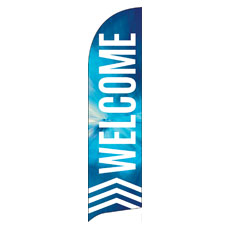 Chevron Welcome Blue 