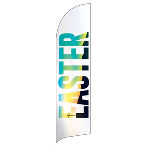 Bold Easter Calvary Hill Flag Banner