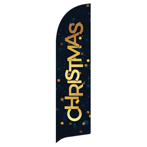 Christmas At Bokeh Flag Banner