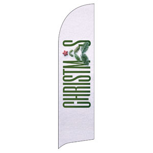 Christmas At Tree Flag Banner