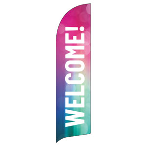 Colorful Lights Flag Banner