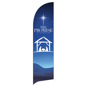 The Promise Manger Flag Banner