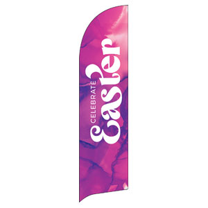 Celebrate Easter Watercolor Flag Banner