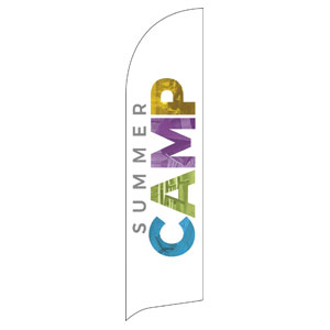 Summer Camp Colors Flag Banner