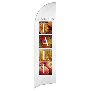 Fall Squares Flag Banner