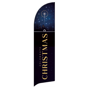 Bethlehem Christmas Star Flag Banner