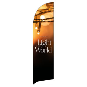 Celebrate Light of the World Flag Banner