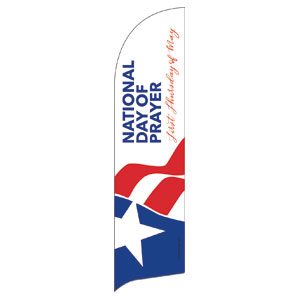 National Day of Prayer Logo Flag Banner