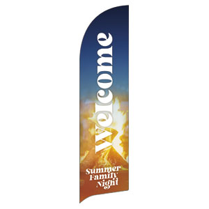 Summer Family Night Flag Banner