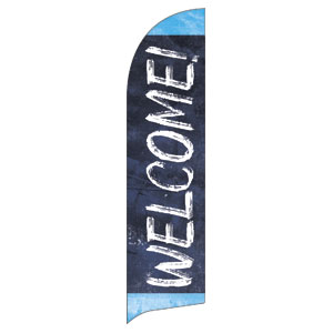 Blue Revival Flag Banner